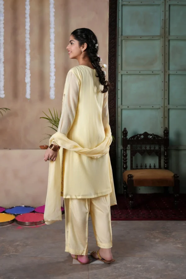 Embellished Kameez, Trousers & Dupatta (GPW-1089) (Copy) (Copy) - Image 3